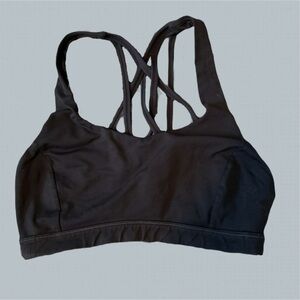Lulu lemon Black Strappy Sports Bra